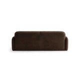 Carrara 4-Sitzer Sofa aus Samt in Dunkelbraun (Bluvel 48), 244x100 cm von Ferrani Interiors – Bild 5