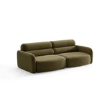 Carrara 4-Sitzer Sofa aus Samt in Grün (Bluvel 77), 244x100 cm von Ferrani Interiors – Bild 4