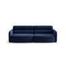 Carrara 4-Sitzer Sofa aus Samt in Königsblau (Bluvel 86), 244x100 cm von Ferrani Interiors – Bild 1
