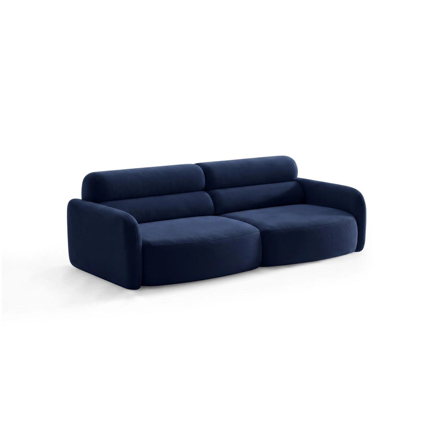 Carrara 4-Sitzer Sofa aus Samt in Königsblau (Bluvel 86), 244x100 cm von Ferrani Interiors – Bild 4