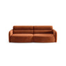 Carrara 4-Sitzer Sofa aus Samt in Terrakotta (Bluvel 4215), 244x100 cm von Ferrani Interiors – Bild 1