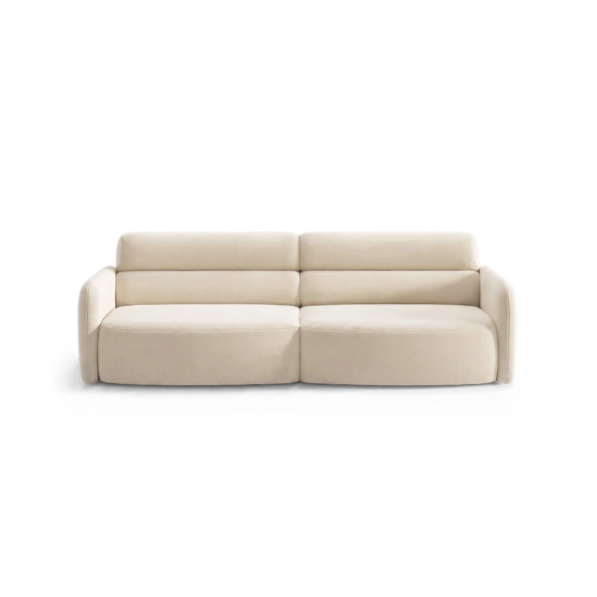 Carrara 4-Sitzer Sofa aus Samt oder Strukturstoff, 244x100 cm von Ferrani Interiors – Bild 1