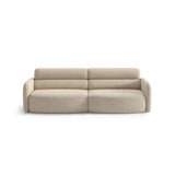 Carrara 4-Sitzer Sofa aus Strukturstoff in Beige (Scott Sand), 244x100 cm von Ferrani Interiors – Bild 1