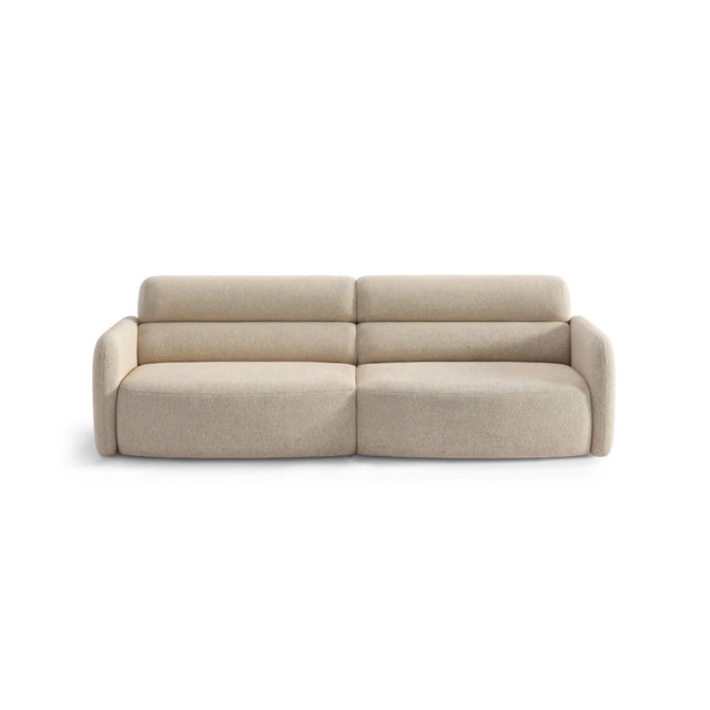 Carrara 4-Sitzer Sofa aus Strukturstoff in Beige (Scott Sand), 244x100 cm von Ferrani Interiors – Bild 1