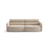 Carrara 4-Sitzer Sofa aus Strukturstoff in Beige (Scott Sand), 244x100 cm von Ferrani Interiors – Bild 1