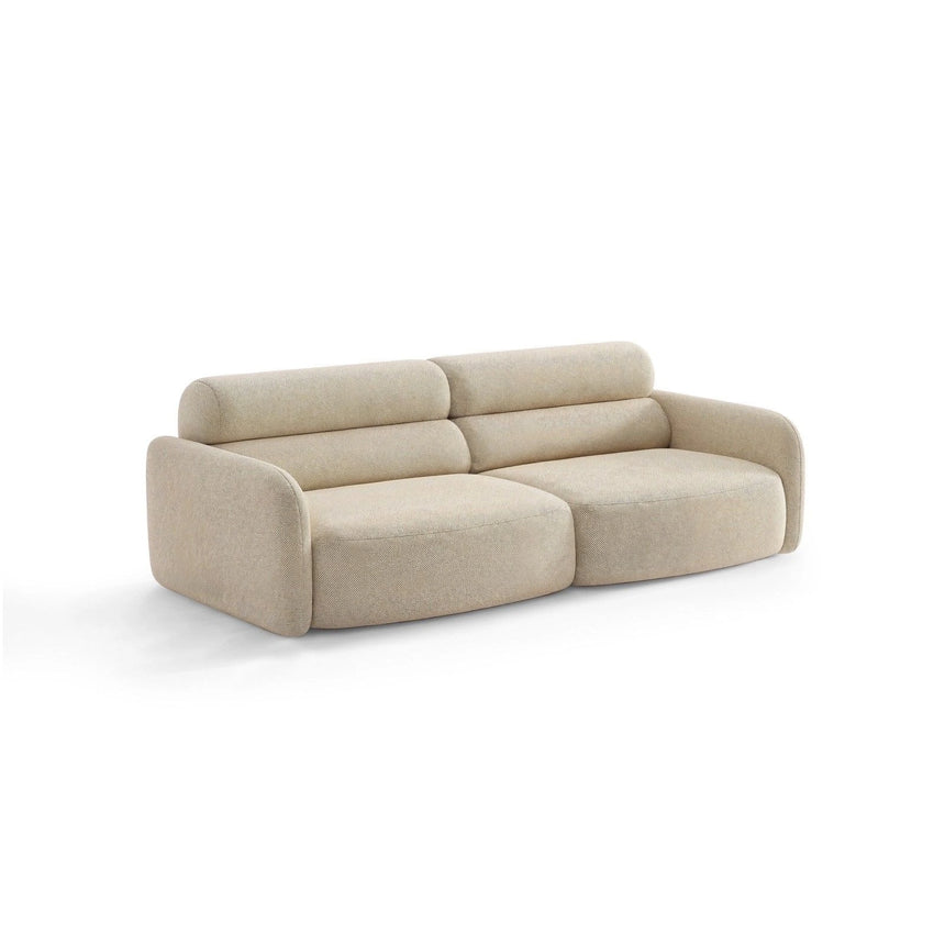 Carrara 4-Sitzer Sofa aus Strukturstoff in Beige (Scott Sand), 244x100 cm von Ferrani Interiors – Bild 4