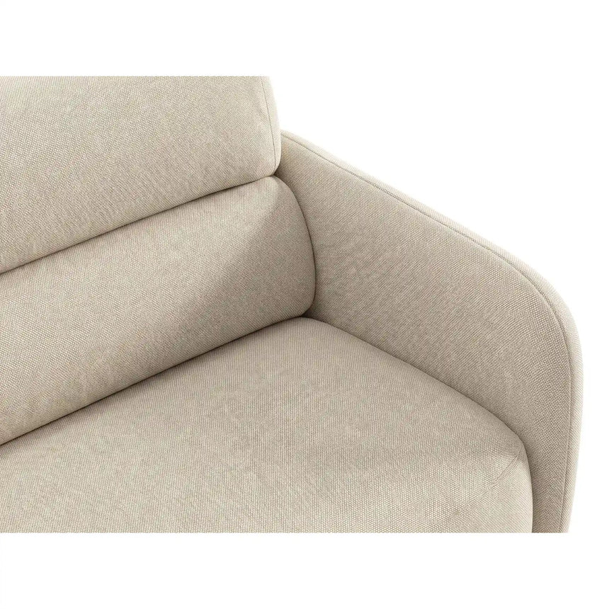 Carrara 4-Sitzer Sofa aus Strukturstoff in Beige (Scott Sand), 244x100 cm von Ferrani Interiors – Bild 6