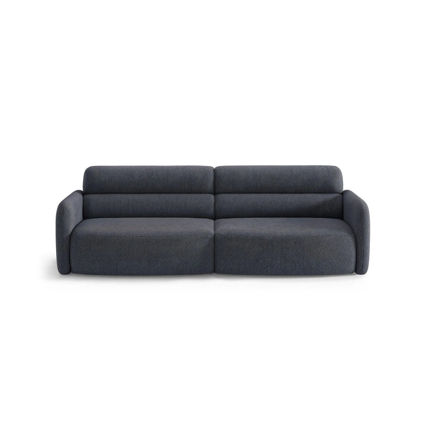Carrara 4-Sitzer Sofa aus Strukturstoff in Dunkelblau (Scott Ocean), 244x100 cm von Ferrani Interiors – Bild 1