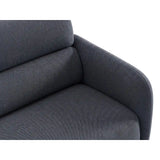 Carrara 4-Sitzer Sofa aus Strukturstoff in Dunkelblau (Scott Ocean), 244x100 cm von Ferrani Interiors – Bild 6