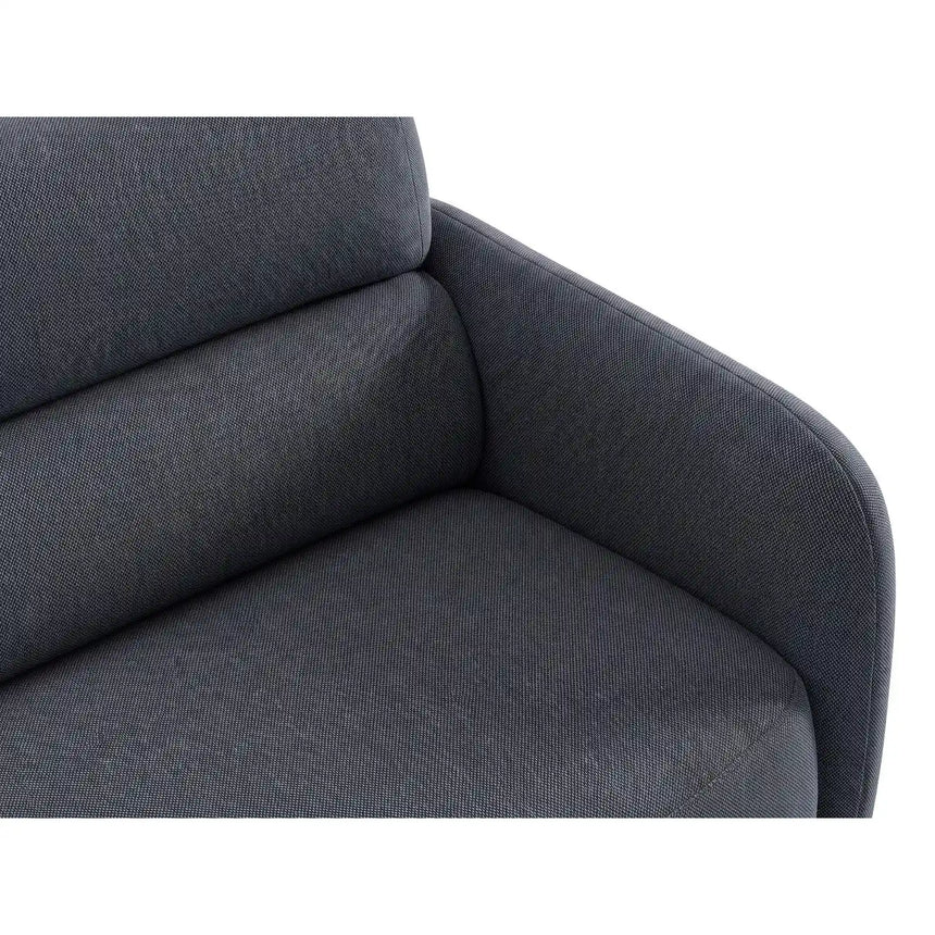 Carrara 4-Sitzer Sofa aus Strukturstoff in Dunkelblau (Scott Ocean), 244x100 cm von Ferrani Interiors – Bild 6