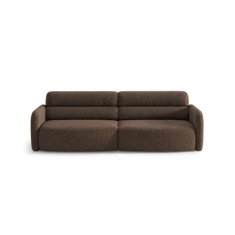 Carrara 4-Sitzer Sofa aus Strukturstoff in Dunkelbraun (Scott Ebony), 244x100 cm von Ferrani Interiors – Bild 1