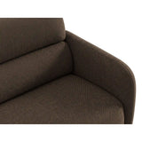 Carrara 4-Sitzer Sofa aus Strukturstoff in Dunkelbraun (Scott Ebony), 244x100 cm von Ferrani Interiors – Bild 6