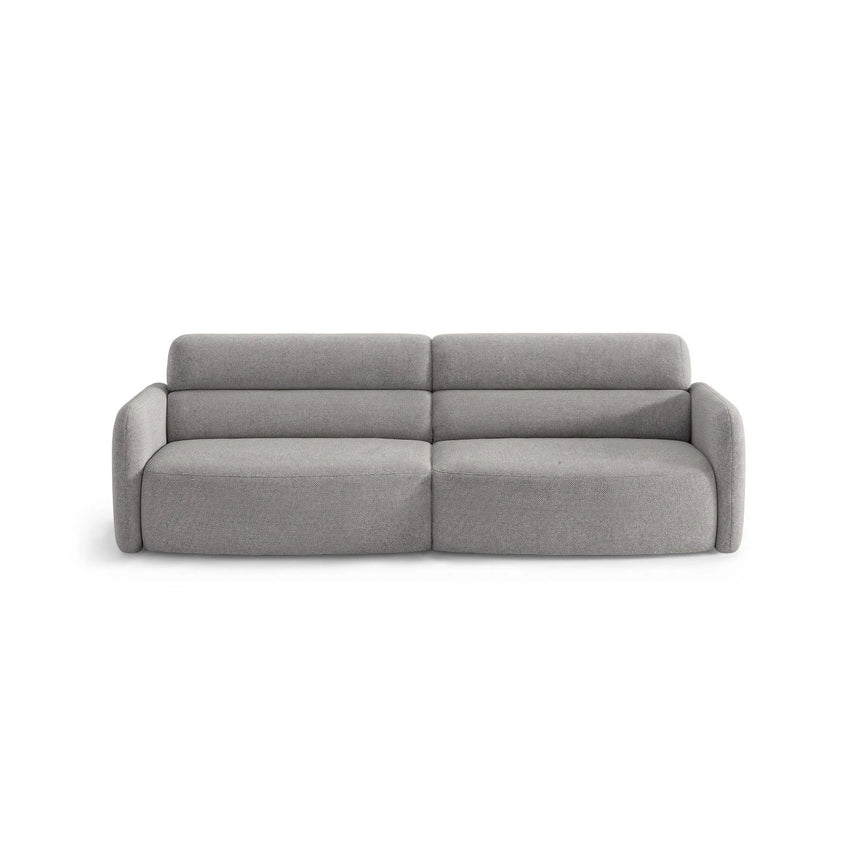 Carrara 4-Sitzer Sofa aus Strukturstoff in Grau (Scott Ash), 244x100 cm von Ferrani Interiors – Bild 1