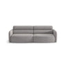 Carrara 4-Sitzer Sofa aus Strukturstoff in Grau (Scott Ash), 244x100 cm von Ferrani Interiors – Bild 1