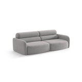 Carrara 4-Sitzer Sofa aus Strukturstoff in Grau (Scott Ash), 244x100 cm von Ferrani Interiors – Bild 4
