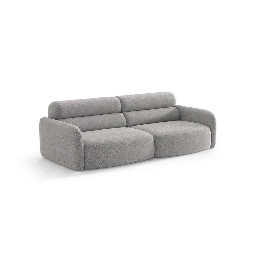 Carrara 4-Sitzer Sofa aus Strukturstoff in Grau (Scott Ash), 244x100 cm von Ferrani Interiors – Bild 4