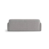 Carrara 4-Sitzer Sofa aus Strukturstoff in Grau (Scott Ash), 244x100 cm von Ferrani Interiors – Bild 5