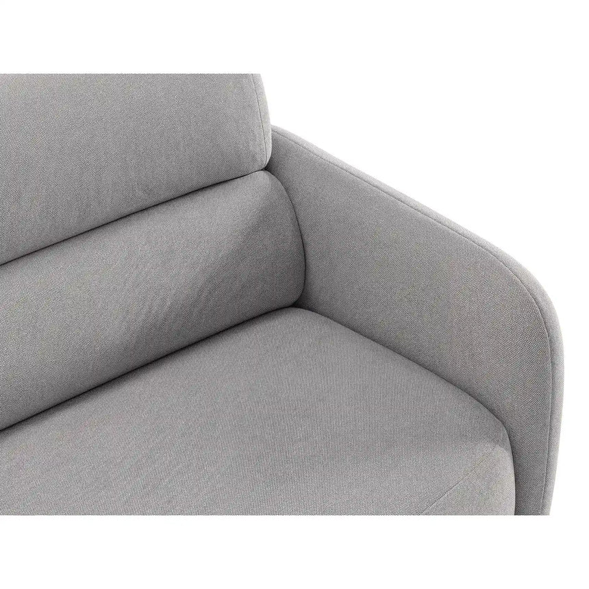 Carrara 4-Sitzer Sofa aus Strukturstoff in Grau (Scott Ash), 244x100 cm von Ferrani Interiors – Bild 6