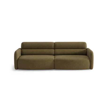 Carrara 4-Sitzer Sofa aus Strukturstoff in Oliv (Scott Moss), 244x100 cm von Ferrani Interiors – Bild 1