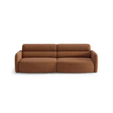 Carrara 4-Sitzer Sofa aus Strukturstoff in Terrakotta (Scott Terracotta), 244x100 cm von Ferrani Interiors – Bild 1