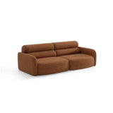 Carrara 4-Sitzer Sofa aus Strukturstoff in Terrakotta (Scott Terracotta), 244x100 cm von Ferrani Interiors – Bild 4