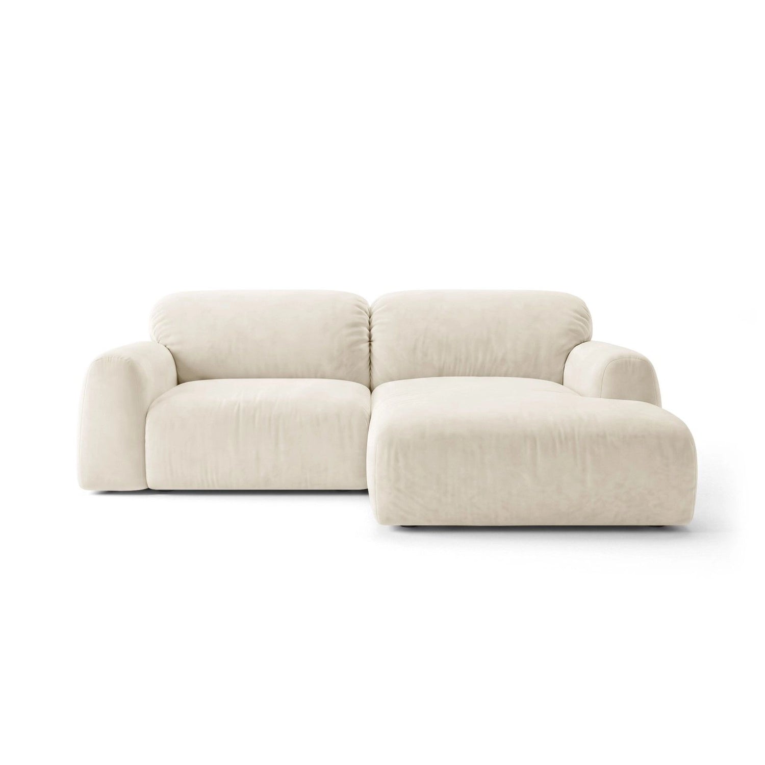 Livorno 3-Sitzer Ecksofa rechts aus Samt, 240x158 cm von Ferrani Interiors – Bild 1