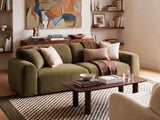 Livorno 3-Sitzer Sofa aus Samt, 220x104 cm von Ferrani Interiors – Bild 2