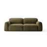 Livorno 3-Sitzer Sofa aus Samt in Grün (Bluvel 77), 220x104 cm von Ferrani Interiors – Bild 1