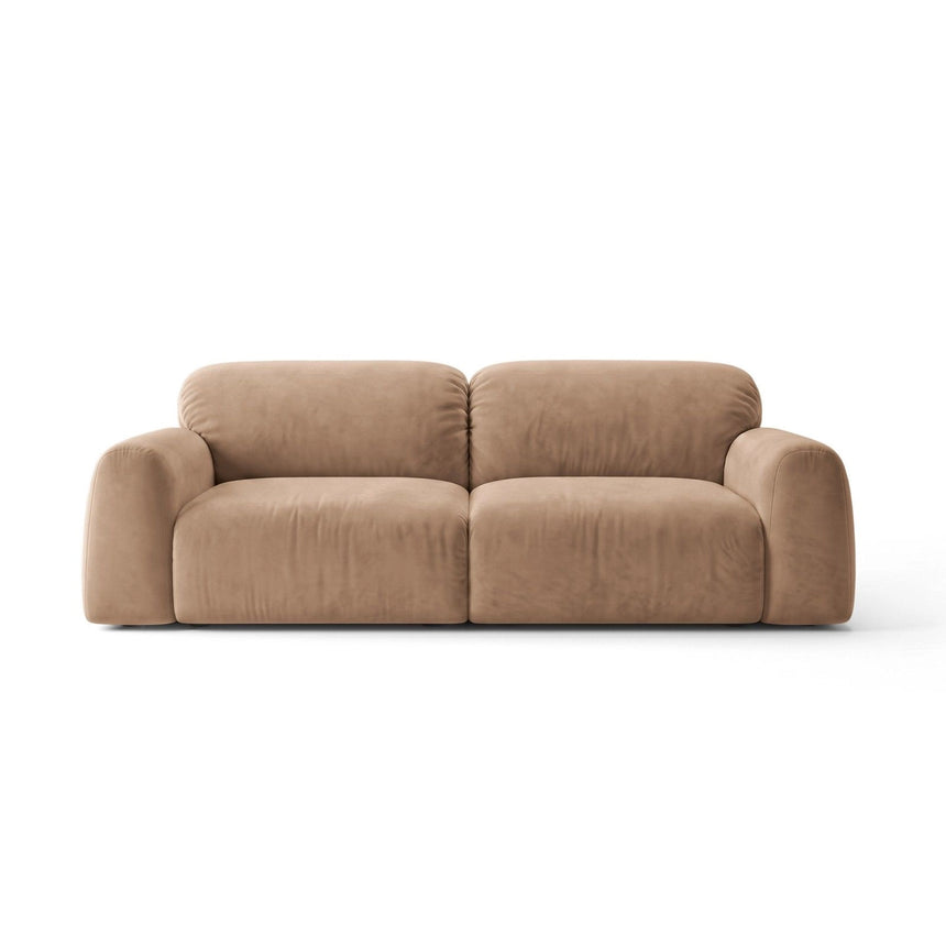 Livorno 4-Sitzer Sofa aus Samt in Beige (Bluvel 28), 260x104 cm von Ferrani Interiors – Bild 1
