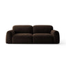 Livorno 4-Sitzer Sofa aus Samt in Dunkelbraun (Bluvel 48), 260x104 cm von Ferrani Interiors – Bild 1