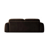 Livorno 4-Sitzer Sofa aus Samt in Dunkelbraun (Bluvel 48), 260x104 cm von Ferrani Interiors – Bild 5