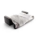 Luce 3-Sitzer Sofa mit Schlaffunktion, ausklappbar, aus Samt in Grau (Vogue 15), 253x108 cm von Ferrani Interiors – Bild 6