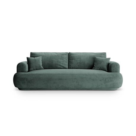 Luce 3-Sitzer Sofa mit Schlaffunktion, ausklappbar, aus Samt in Petrol (Vogue 12), 253x108 cm von Ferrani Interiors – Bild 1