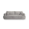 Luce 3-Sitzer Sofa mit Schlaffunktion, ausklappbar, aus Strukturstoff in Warmgrau (Sorella 84), 253x108 cm von Ferrani Interiors – Bild 1