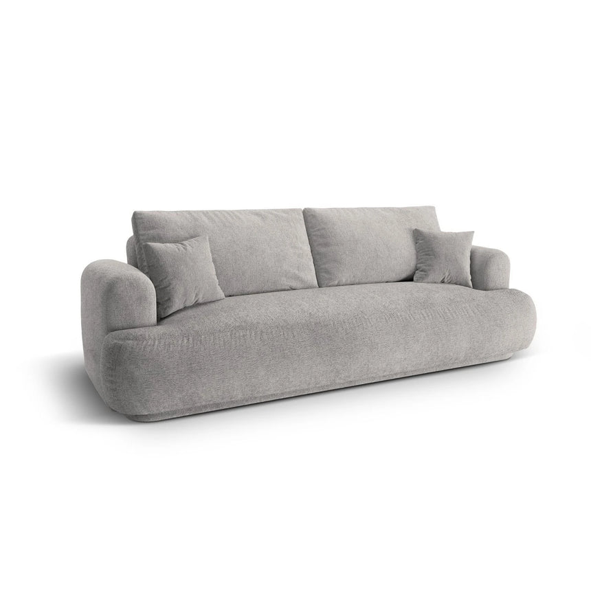 Luce 3-Sitzer Sofa mit Schlaffunktion, ausklappbar, aus Strukturstoff in Warmgrau (Sorella 84), 253x108 cm von Ferrani Interiors – Bild 3