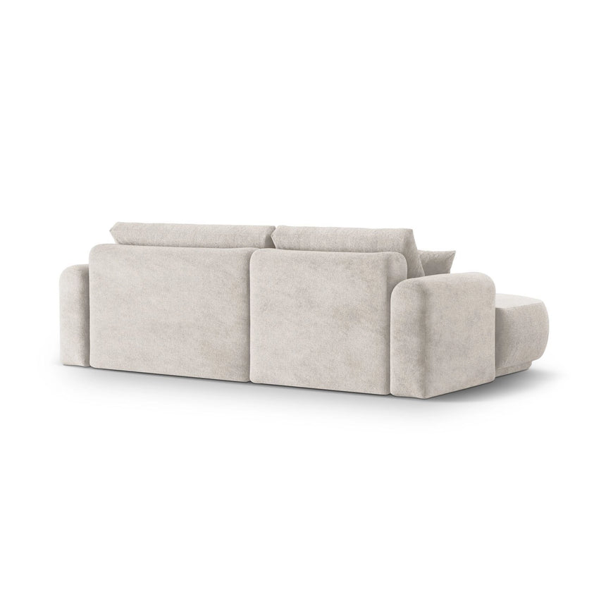 Luce 5-Sitzer modulares Ecksofa links mit Schlaffunktion, ausklappbar, aus Samt, Boucle oder Strukturstoff, 271x174 cm von Ferrani Interiors – Bild 4