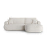 Luce 5-Sitzer modulares Ecksofa rechts mit Schlaffunktion, ausklappbar, aus Samt, Boucle oder Strukturstoff, 271x174 cm von Ferrani Interiors – Bild 1
