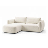 Moso 3-Sitzer Ecksofa links aus Samt, 208x155 cm von Ferrani Interiors – Bild 4