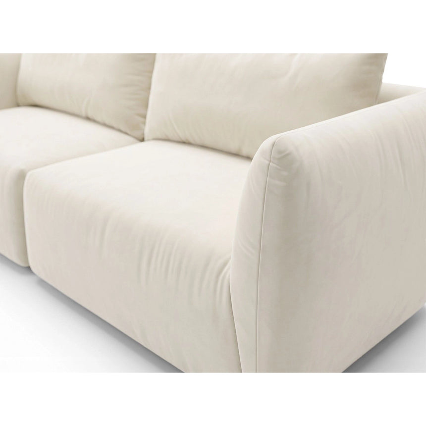 Moso 3-Sitzer Ecksofa links aus Samt, 208x155 cm von Ferrani Interiors – Bild 7