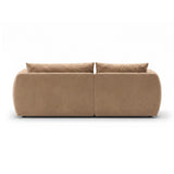 Moso 3-Sitzer Ecksofa links aus Samt in Beige (Bluvel 28), 208x155 cm von Ferrani Interiors – Bild 6