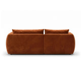 Moso 3-Sitzer Ecksofa links aus Samt in Terrakotta (Bluvel 4215), 208x155 cm von Ferrani Interiors – Bild 6