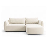 Moso 3-Sitzer Ecksofa rechts aus Samt, 208x155 cm von Ferrani Interiors – Bild 1