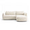 Moso 3-Sitzer Ecksofa rechts aus Samt, 208x155 cm von Ferrani Interiors – Bild 1