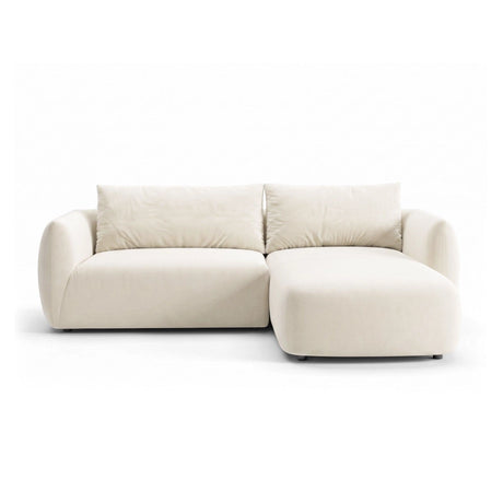 Moso 3-Sitzer Ecksofa rechts aus Samt, 208x155 cm von Ferrani Interiors – Bild 1