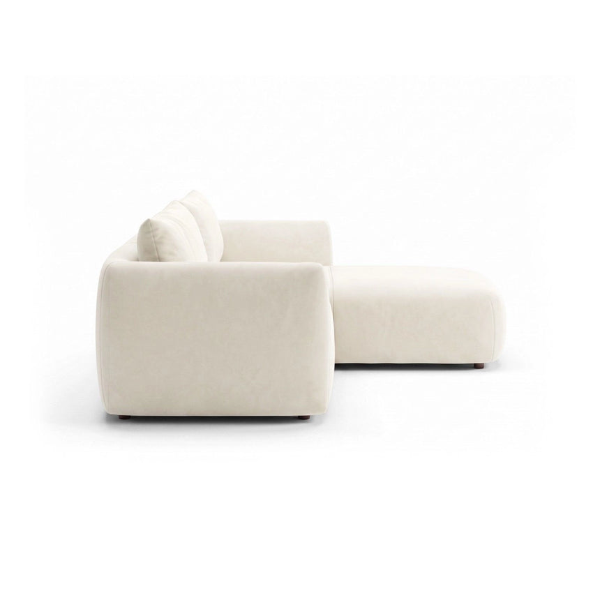 Moso 3-Sitzer Ecksofa rechts aus Samt, 208x155 cm von Ferrani Interiors – Bild 5