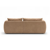 Moso 3-Sitzer Ecksofa rechts aus Samt in Beige (Bluvel 28), 208x155 cm von Ferrani Interiors – Bild 6