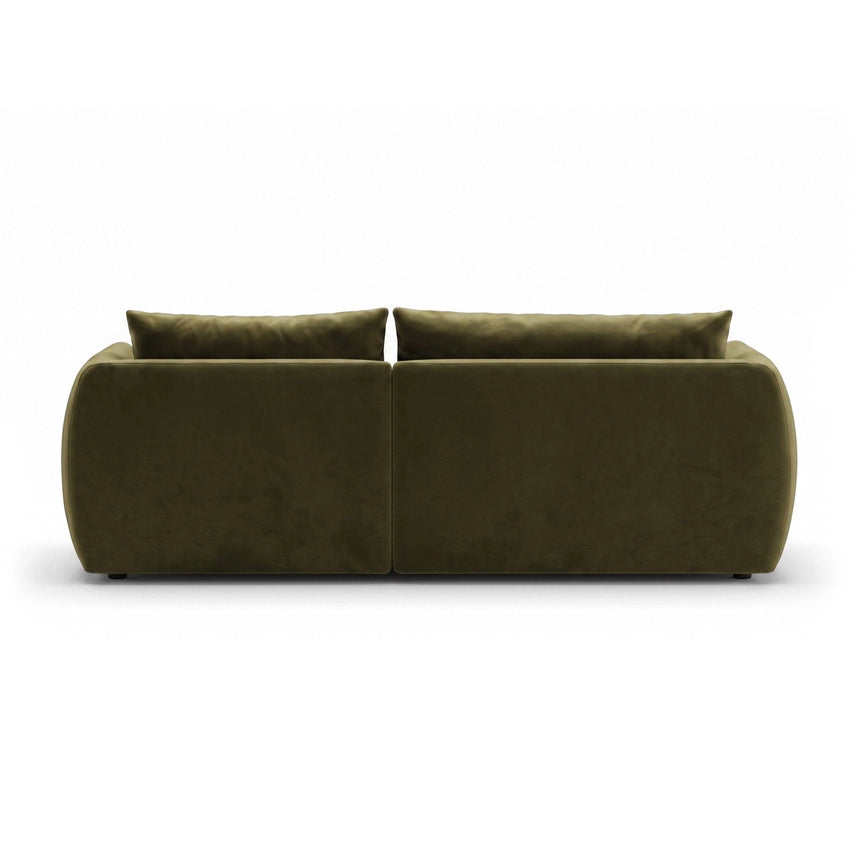 Moso 3-Sitzer Ecksofa rechts aus Samt in Grün (Bluvel 77), 208x155 cm von Ferrani Interiors – Bild 6