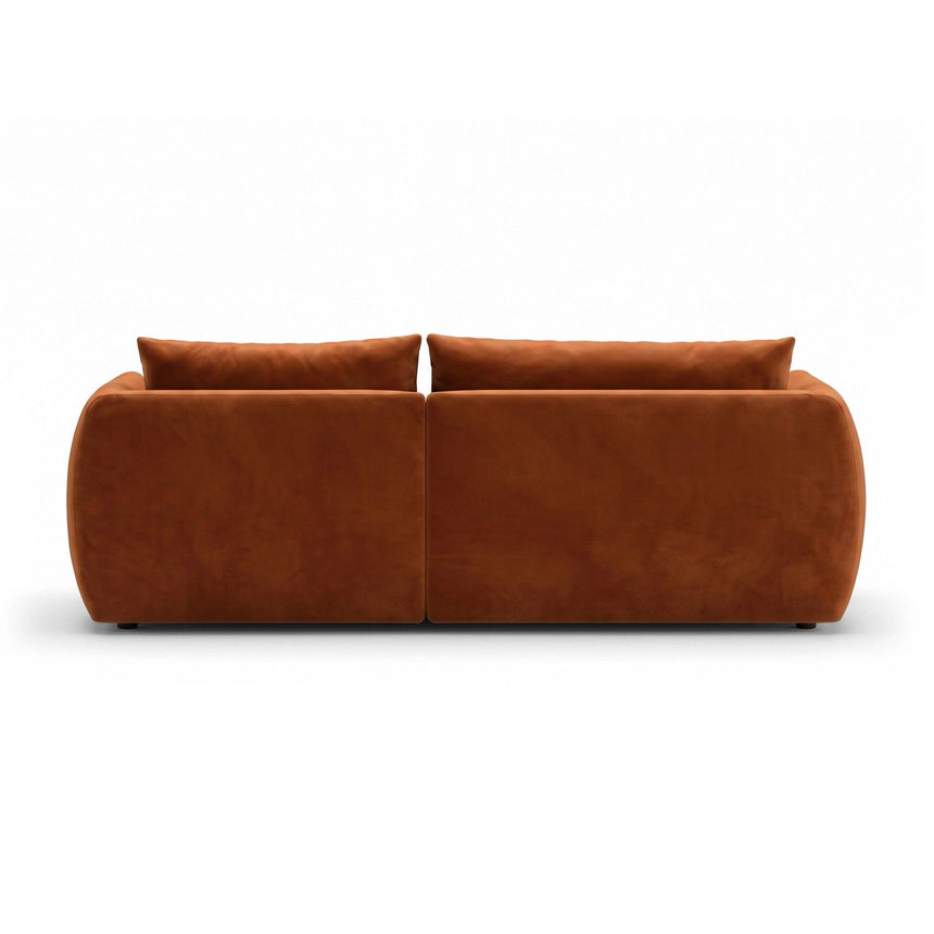 Moso 3-Sitzer Ecksofa rechts aus Samt in Terrakotta (Bluvel 4215), 208x155 cm von Ferrani Interiors – Bild 6