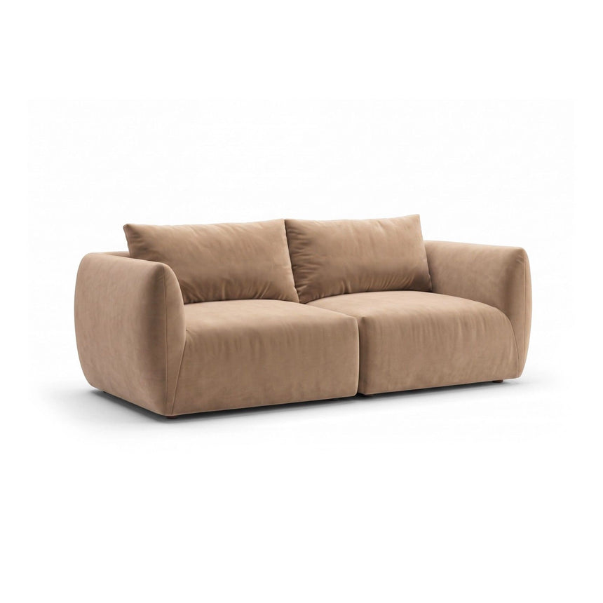Moso 3-Sitzer Sofa aus Samt in Beige (Bluvel 28), 190x95 cm von Ferrani Interiors – Bild 4