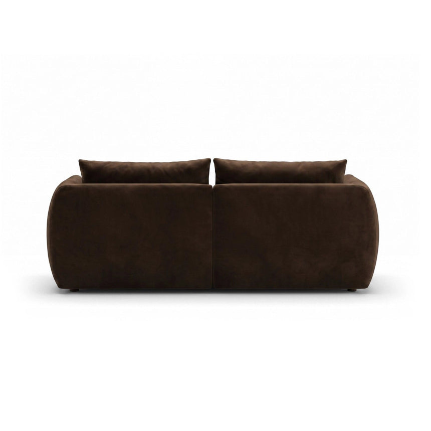 Moso 3-Sitzer Sofa aus Samt in Dunkelbraun (Bluvel 48), 190x95 cm von Ferrani Interiors – Bild 6